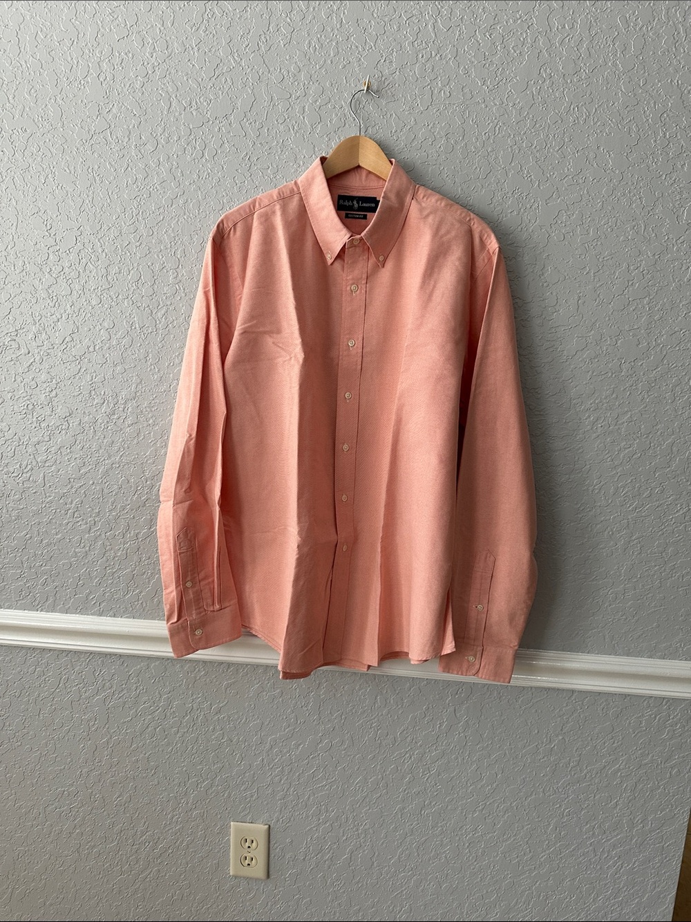 Polo by Ralph Lauren Peach Button-Down Dress Shirt